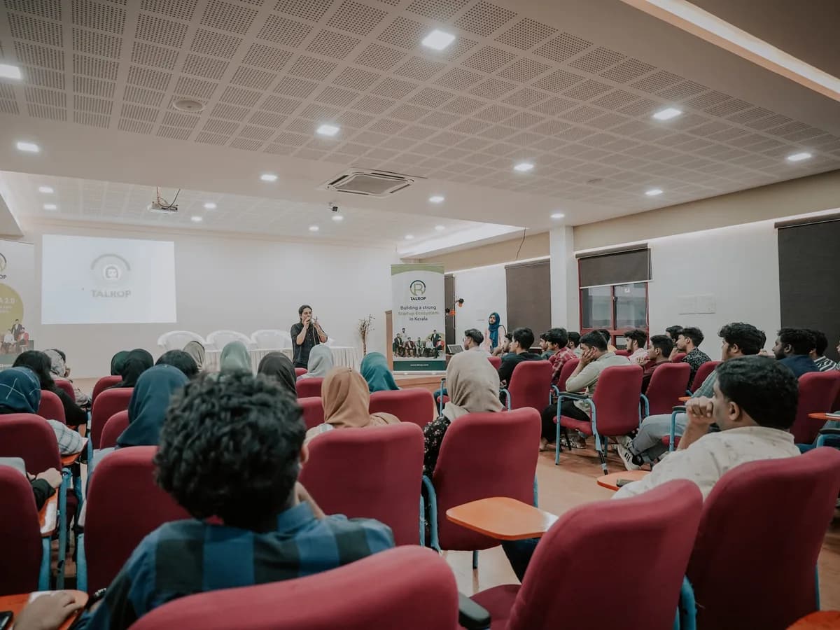 A full auditorium